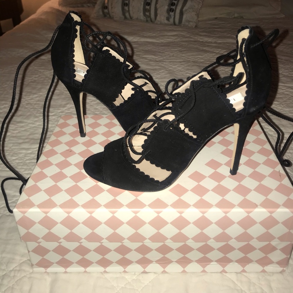 L.K. Bennett Black Jerry Sandal - Picture 7 of 9